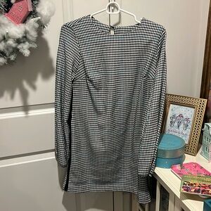 Zara Houndstooth Shift Dress